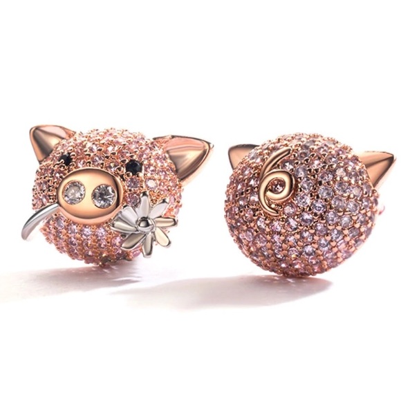 kate spade Jewelry - 🛍Kate Spade 🐷 Imagination flying pave rose gold.